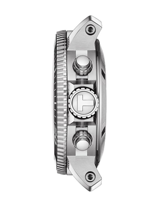 Tissot Tissot Seastar 1000 Professional Automatic Chronograph T120.614.11.041.00, t-sport швейцария мужские часы на браслете нержавеющая сталь боковой вид